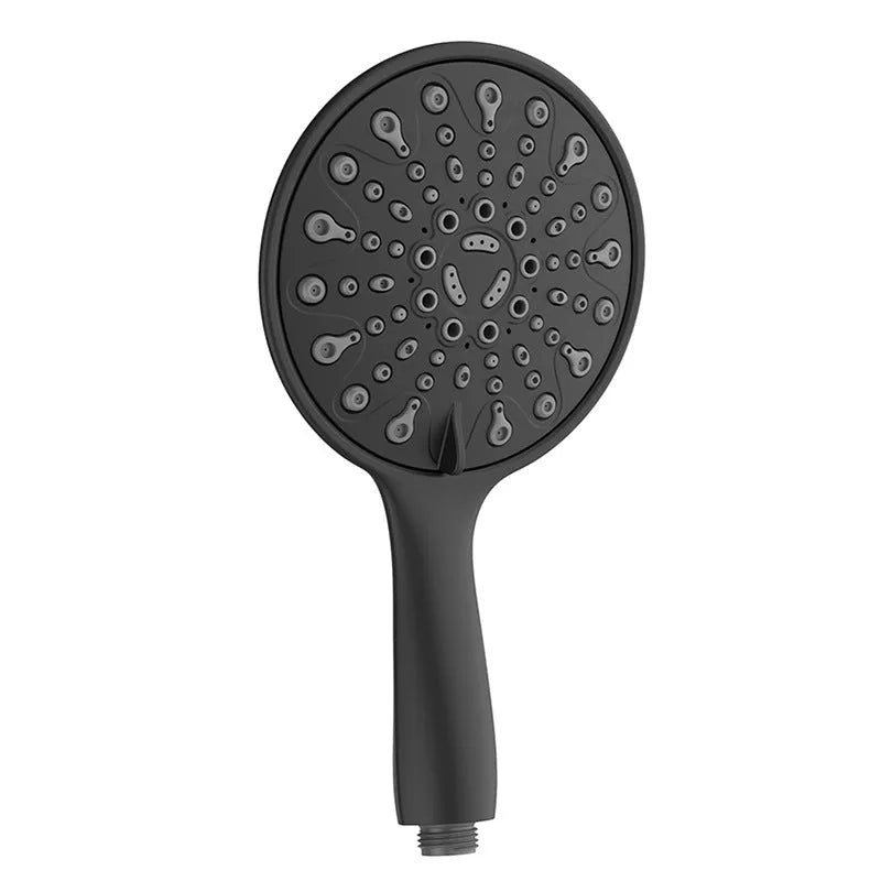 Chrome electroplated portable handheld shower head with six function dial