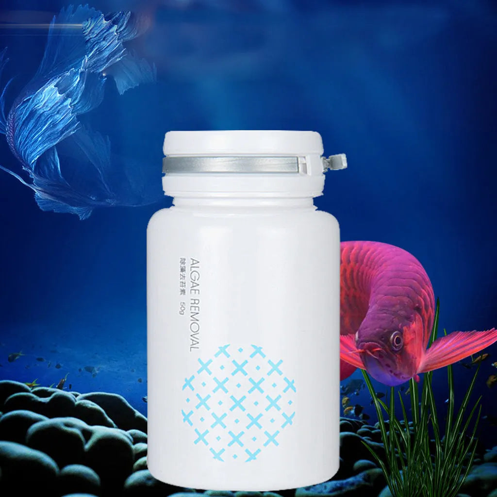 50g swimming pool algaecide tablet for removing green water and preventing algae in pools and aquariums.