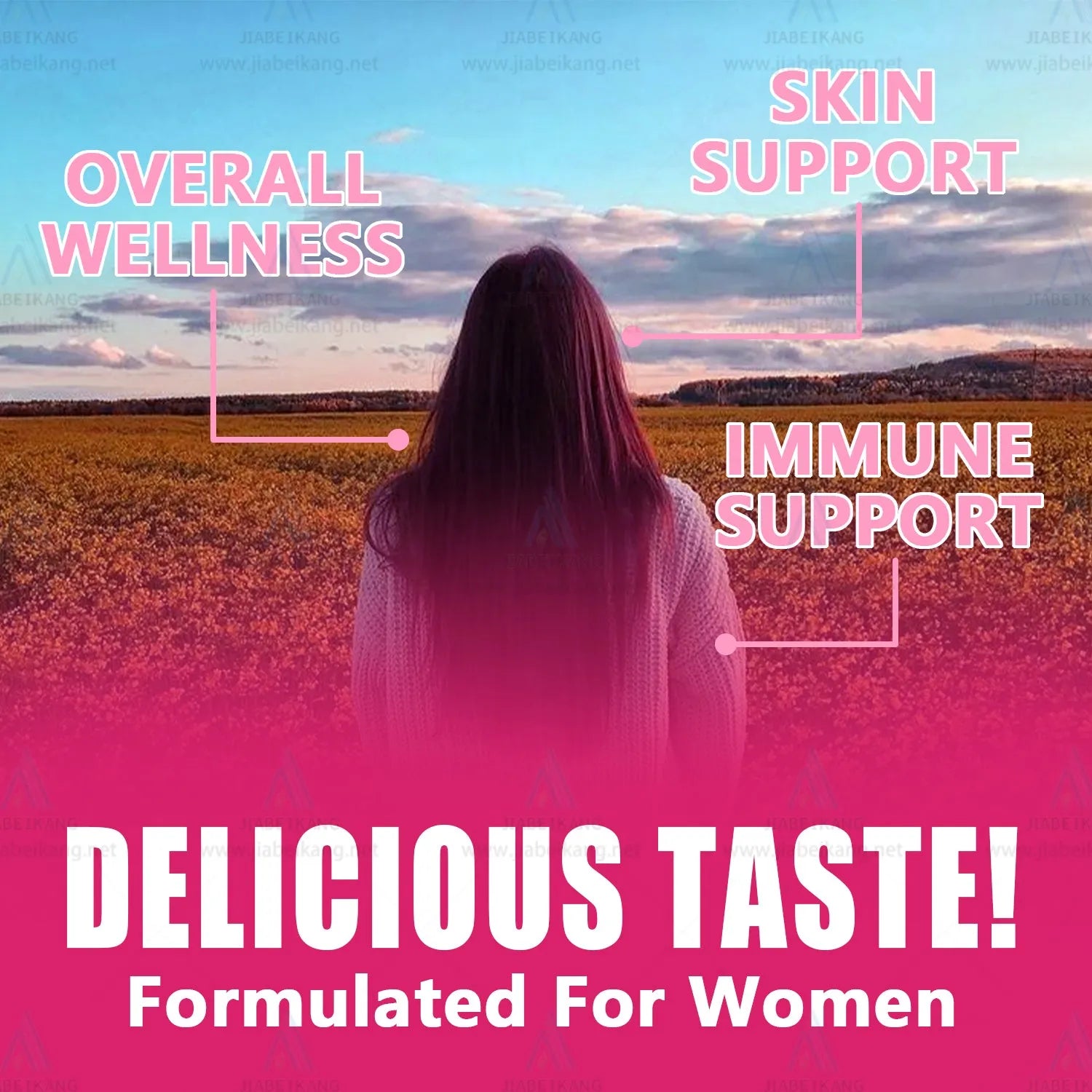 Biyode Women Multi Vitamin Supplement Gummies bottle with original flavour, 60 count