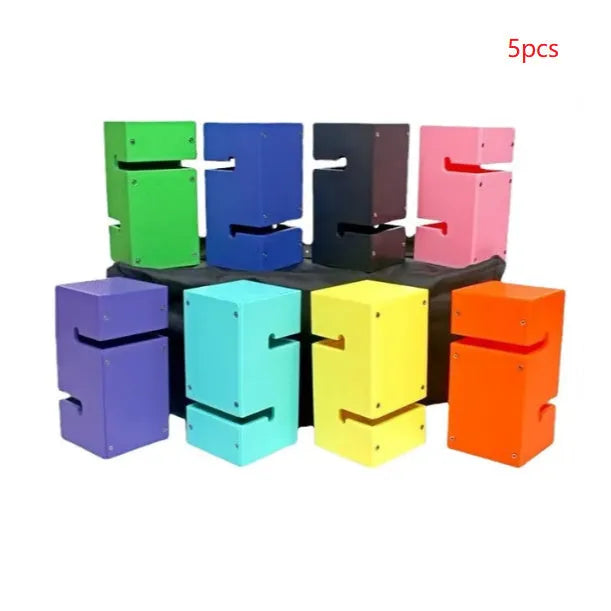 Sports expansion team building equipment with ABS tower blocks and pull ropes for outdoor group activities