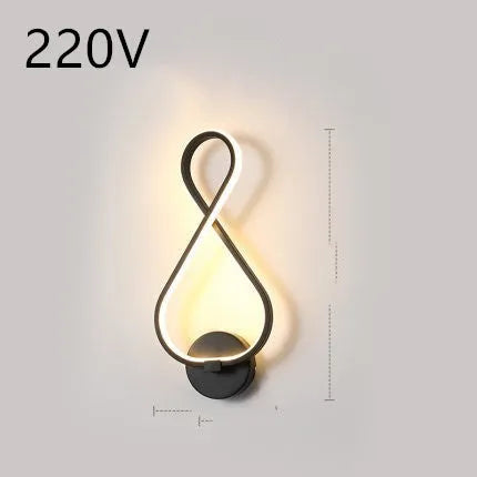 Minimalist Nordic LED wall lamp with silicone shade for bedroom bedside lighting