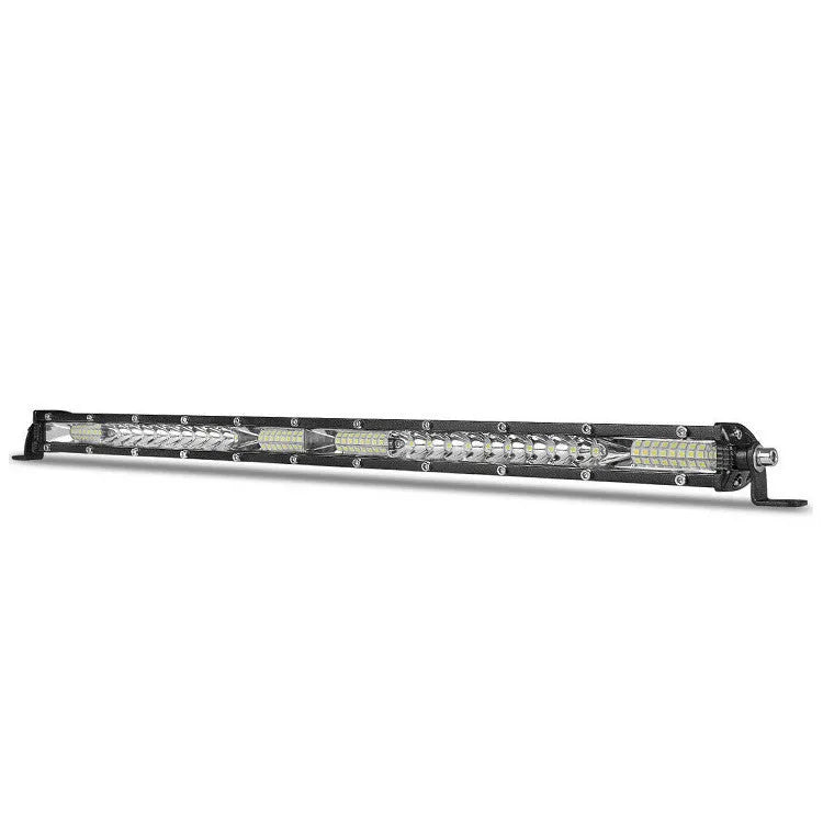 Ultra-thin aluminium alloy LED light bar for Model TY vehicle in white.