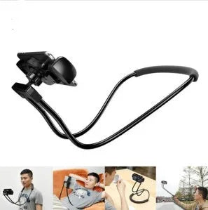 Baseus flexible mobile phone holder showing 360 degree rotation and shockproof bubble support for 4-10 inch devices