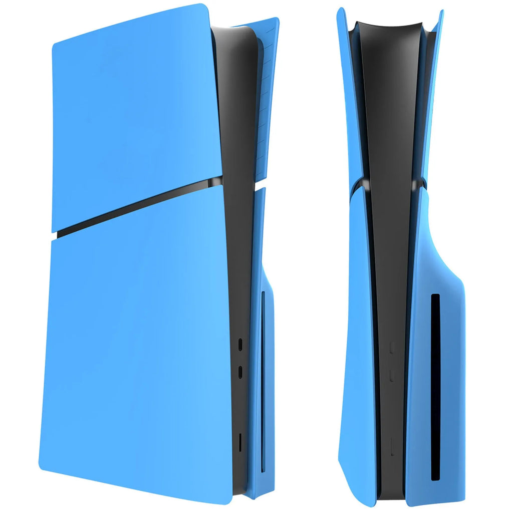 PS5 Slim protective shell replacement cover in ABS plastic showing four-piece design