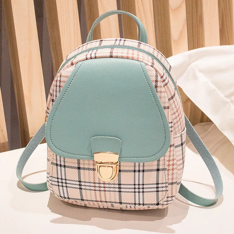PU leather one shoulder diagonal phone bag in multiple colours showing crossbody wear