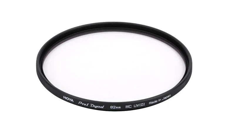Black circular camera filter protector lens cap for multiple bayonet sizes on a camera lens.