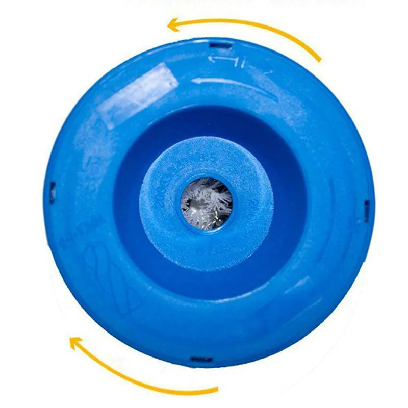 Blue bowl-shaped electric hammer dust cover accessory for collecting drilling debris