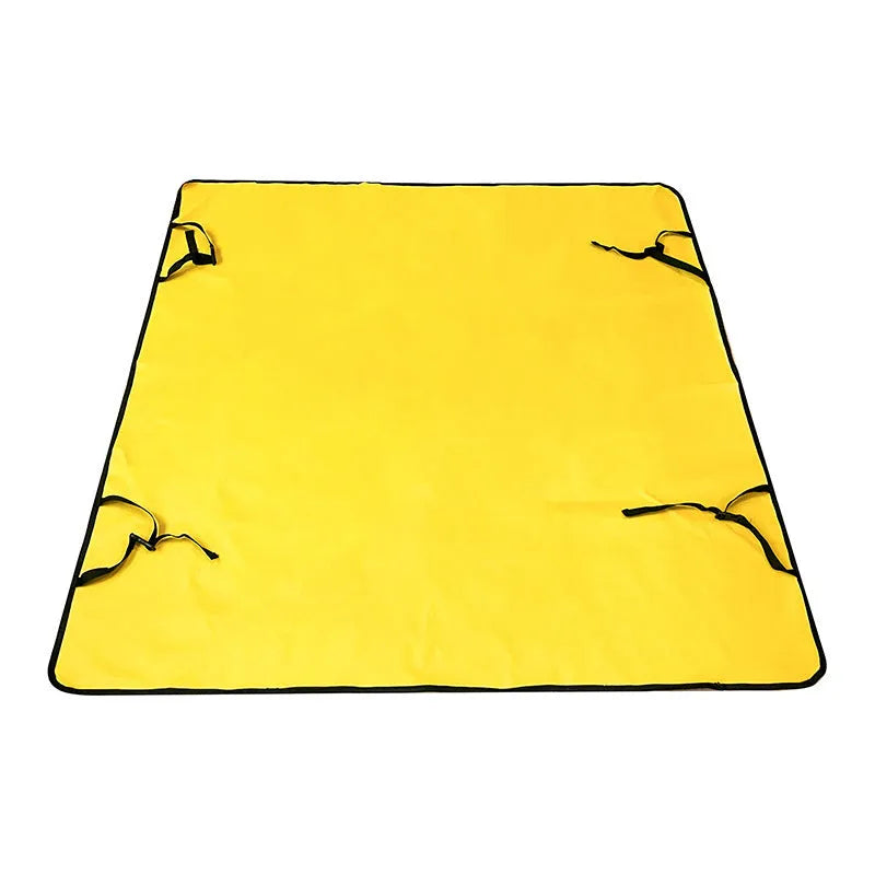 Water resistant cloth car pet mat for rear seat protection with dog footprint design