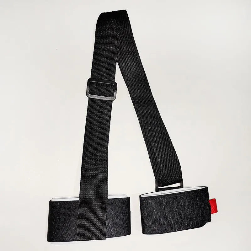 Adjustable hook and loop skiing bandage strap in nylon polyester blend