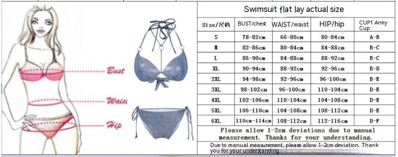 Women's blue printed split bikini swimsuit with high waist shorts and sleeveless top for swimming