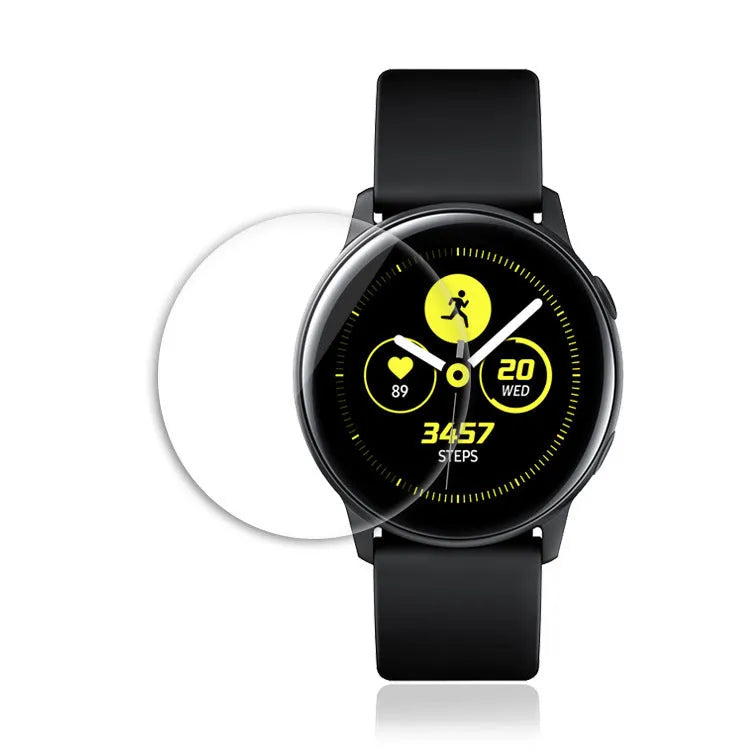 Transparent tempered glass full screen protector film for Samsung Galaxy Watch Active smartwatch