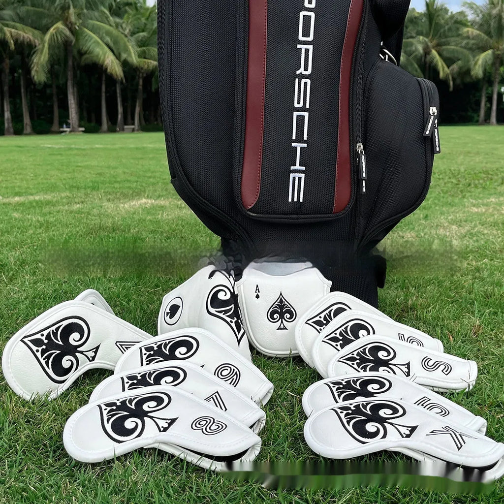 PU material golf putter head sleeve cover in one of three available colours.