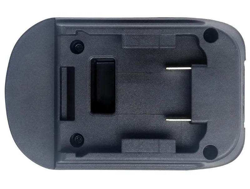 Black Milwaukee DM18M to Makita H99F battery adapter converter for power tools