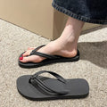 Women's PVC flip flops with toe-covering style and non-slip sole in multiple colours.