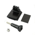 Black helmet holder extension rod with quick release bracket for GoPro Hero 3 and Hero 4 cameras