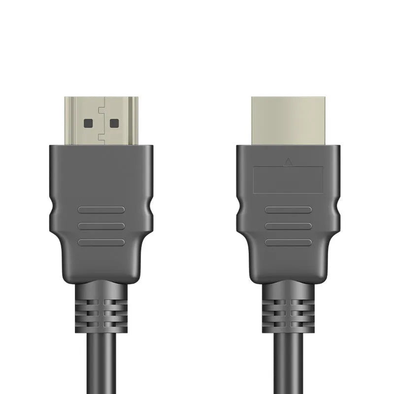 Black HDMI data cable for set-top box connection, showing connector detail.