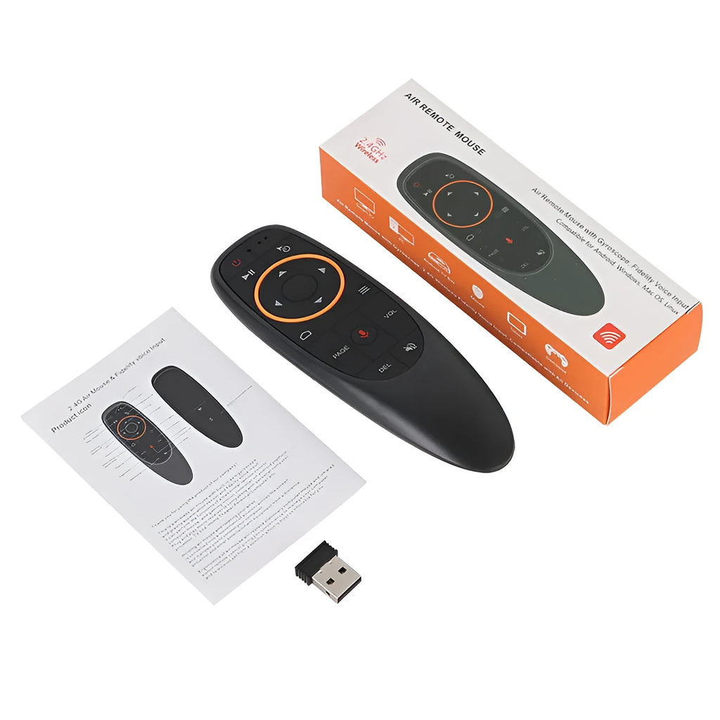 G10 G10S intelligent voice remote control with silicone buttons and plastic shell