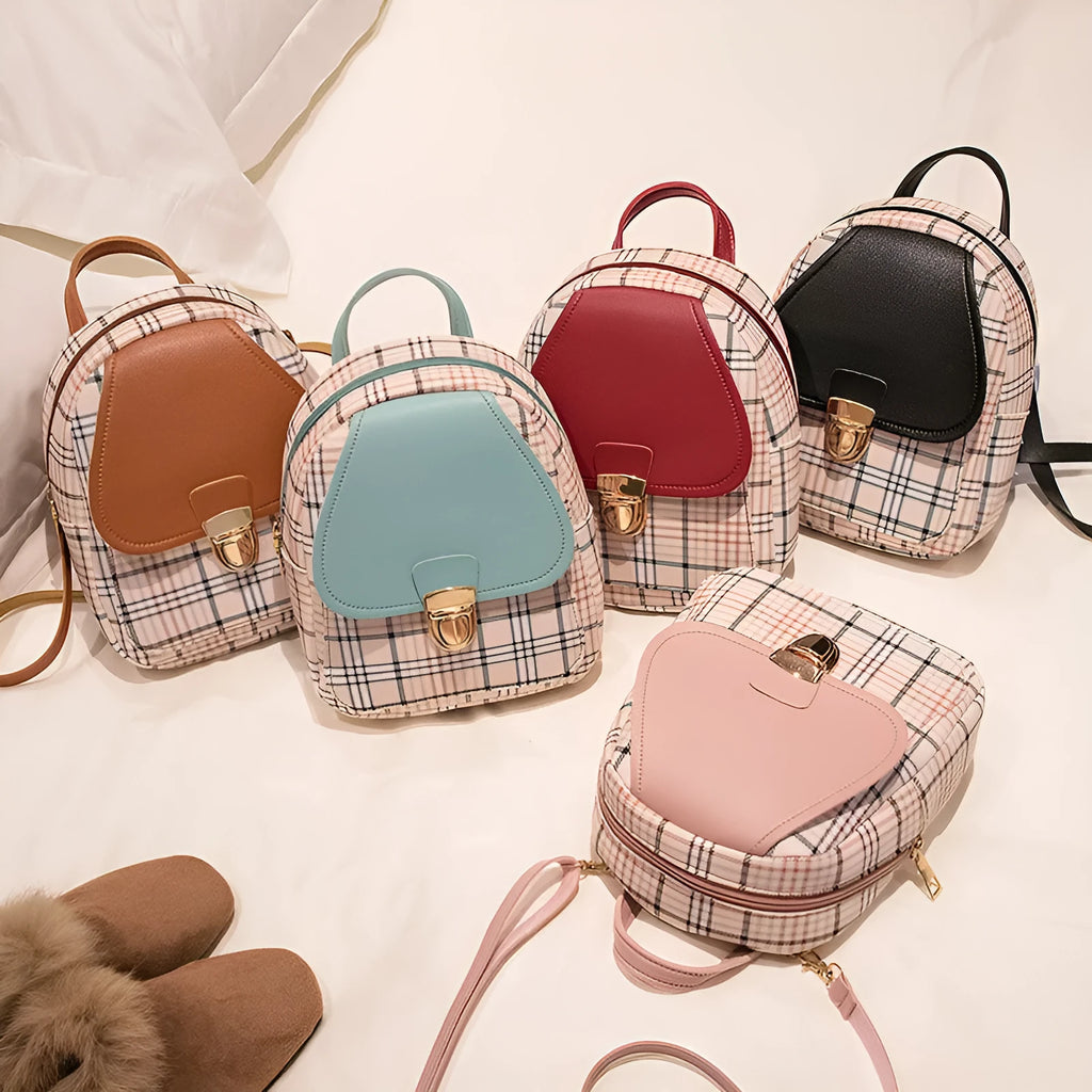 PU leather one shoulder diagonal phone bag in multiple colours showing crossbody wear