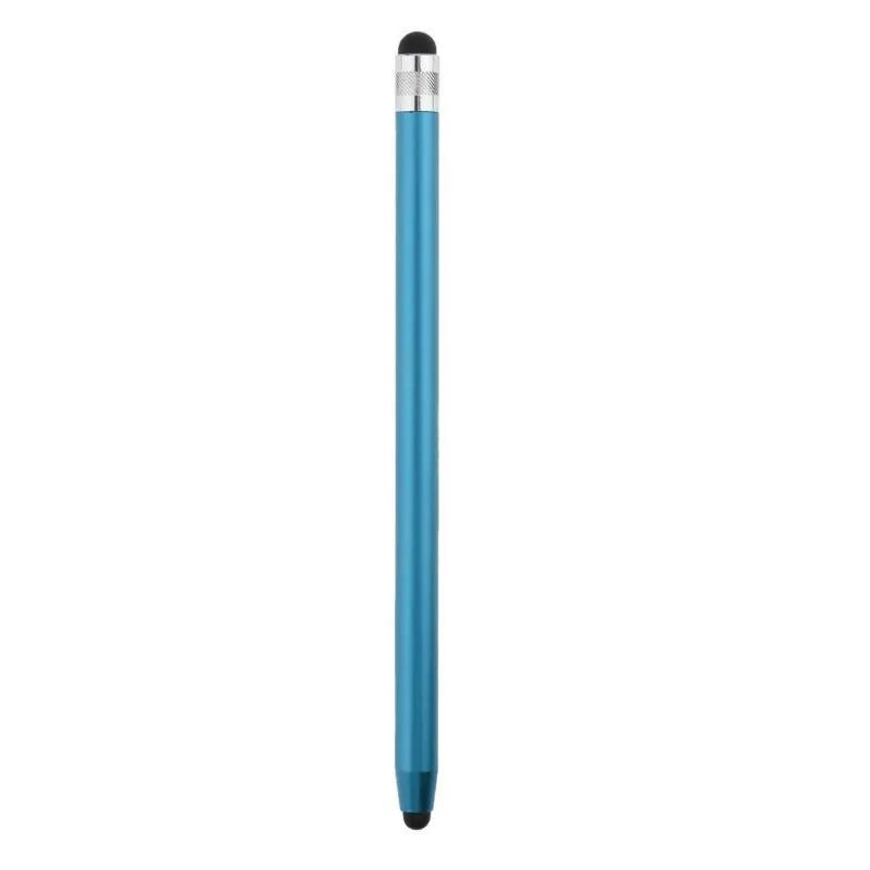 WK128 metal capacitive stylus pen with double silicone tips for tablet and smartphone drawing