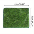Artificial grass dog toilet training mat shown in three different sizes on a floor.