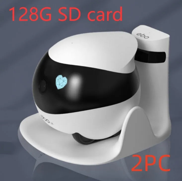 Smart home mobile surveillance robot camera with automatic docking station