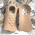 TPR arch support insoles for varus correction in black, white and skin colour options