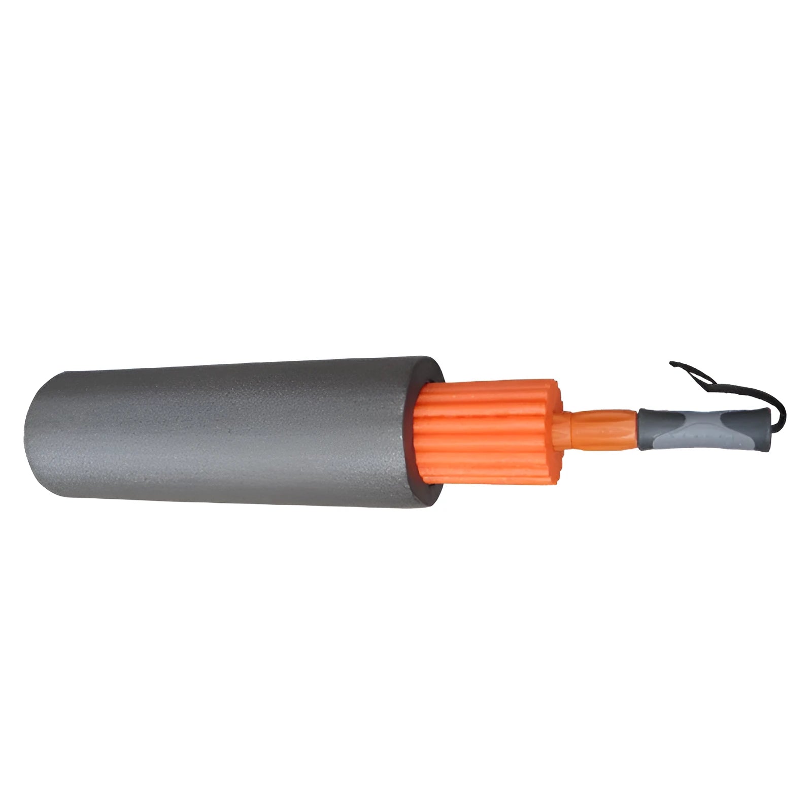 3 in 1 PE yoga pillar set foam shaft 45x16cm with handle and bead roller on floor