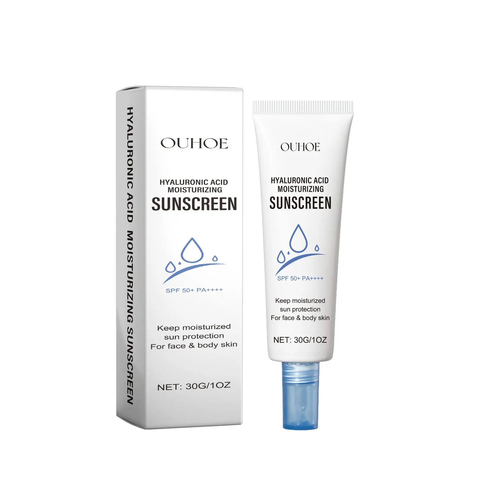 30g tube of moisturising protective lotion with UV isolation for body care