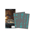 Two luminous tattoo stickers with glow effect on skin, includes tattoo paste