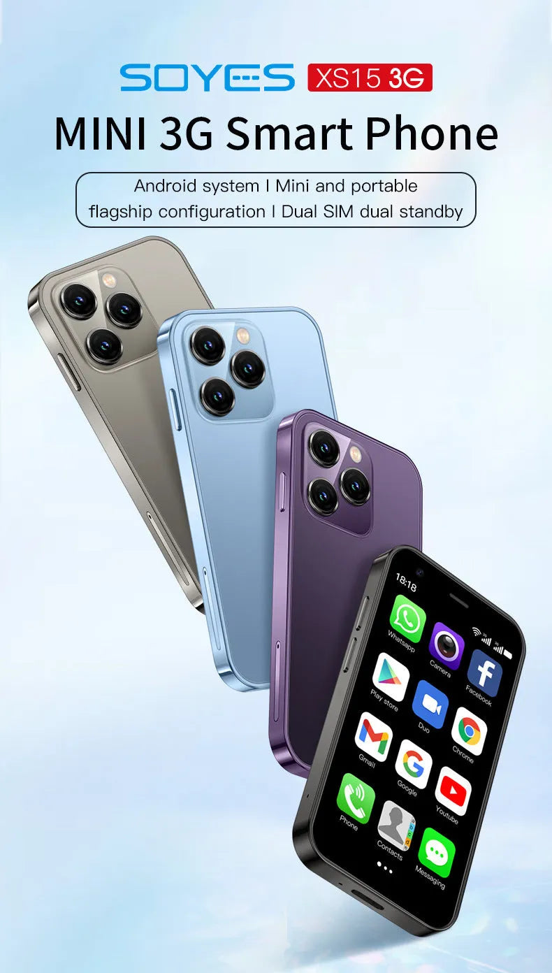 S23PRO & XS15 mini smartphone in black, green, or pink purple with 30-inch screen
