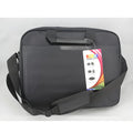 15.6 Inch Laptop Shoulder Bag Nylon Waterproof Business Computer Rucksack for iPad Tablet Notebook with Multiple Pockets Black Large Size 380x280x60mm Inside 400x300x70mm Outside Business Style Cross Section Square Soft Plain Design