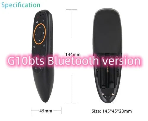 G10 G10S intelligent voice remote control with silicone buttons and plastic shell