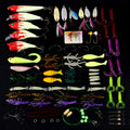 Wholesale 100 piece fishing lure set with bionic sequins in mixed colours