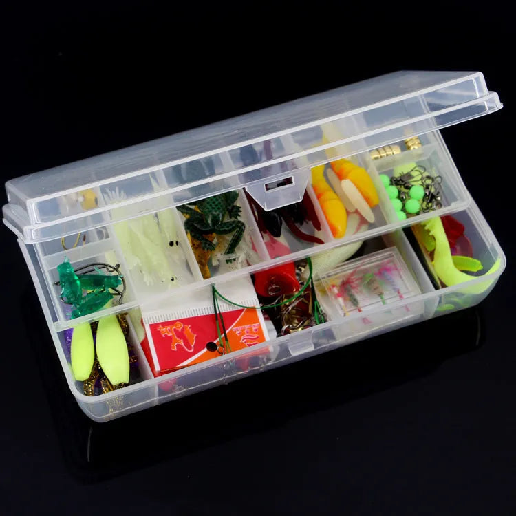 Wholesale 100 piece fishing lure set with bionic sequins in mixed colours