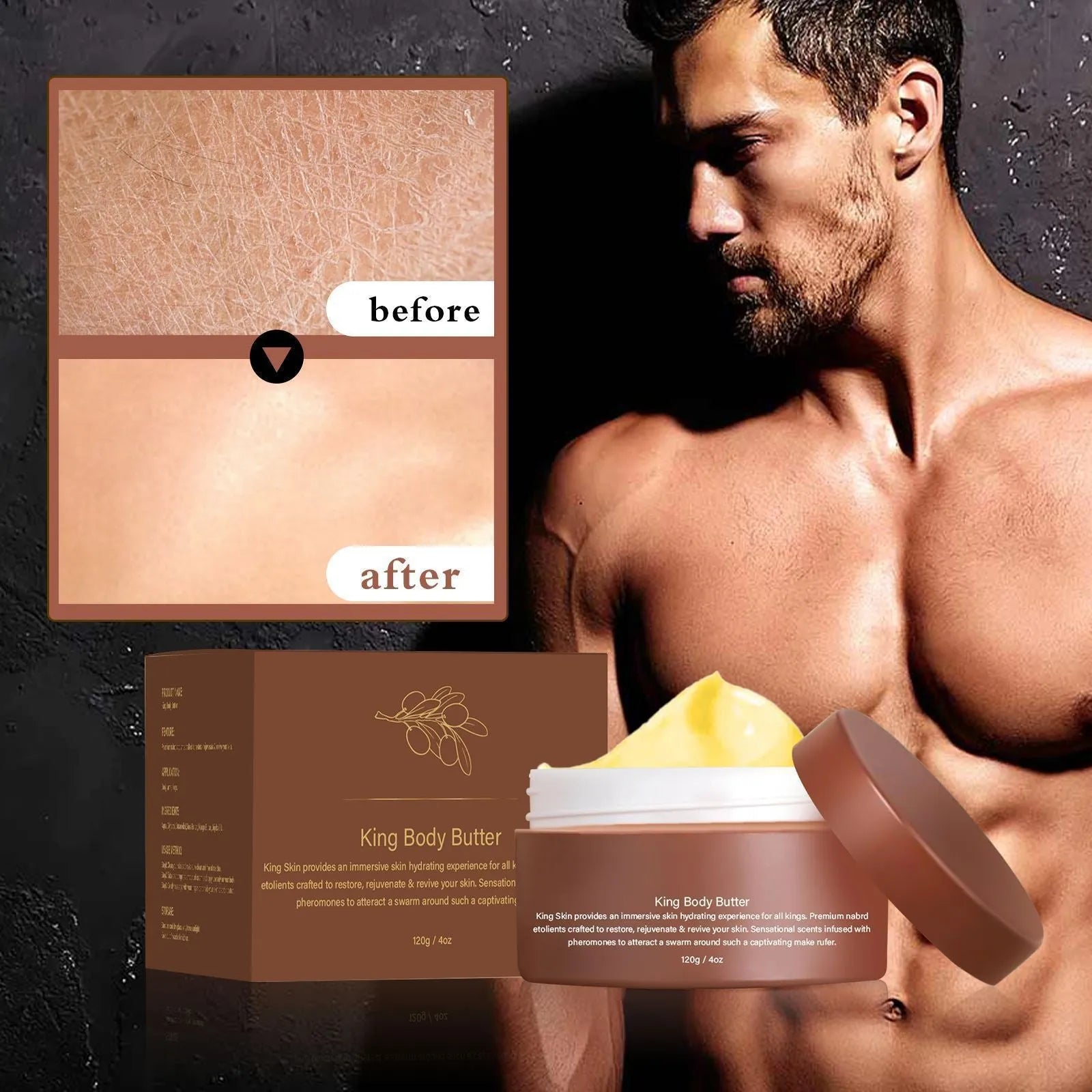 Gulong 120g body moisturiser cream tub for dry skin relief