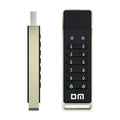 Metal fingerprint security USB flash drive with 64GB capacity and USB 3.0 interface