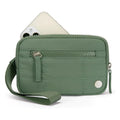 Waterproof quilted handbag with transparent front deck compartment in seven colour options