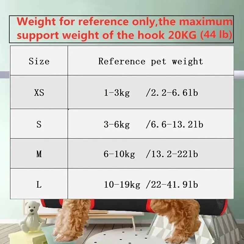 Pet grooming hammock restraint bag for cat and dog nail trimming in four sizes