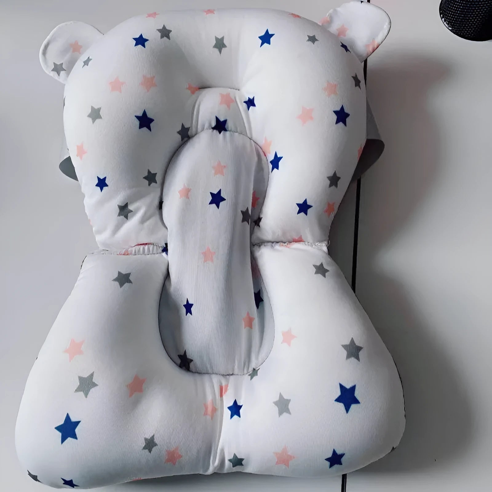 Baby bath net bag made of Baolilong granule in blue option for plastic basin