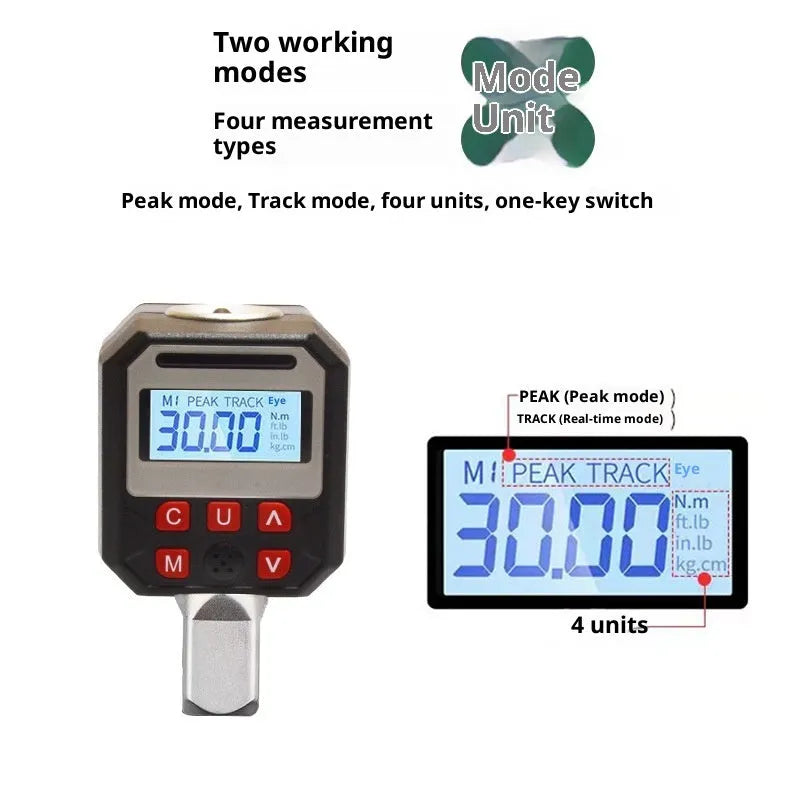 Digital torque meter model 17-340 6-piece set with 17-340 Nm torque range
