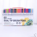 Watercolour pen set with artist brush tips showing multiple colour options from 48 to 100 colours