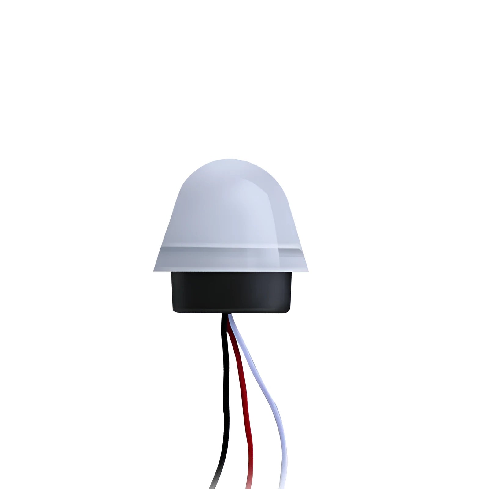 White automatic induction street lamp with motion sensor for outdoor garden or driveway lighting