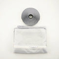 AirLock sealing plate cloth baffle for portable air conditioner window up to 400 cm perimeter silver gray colour