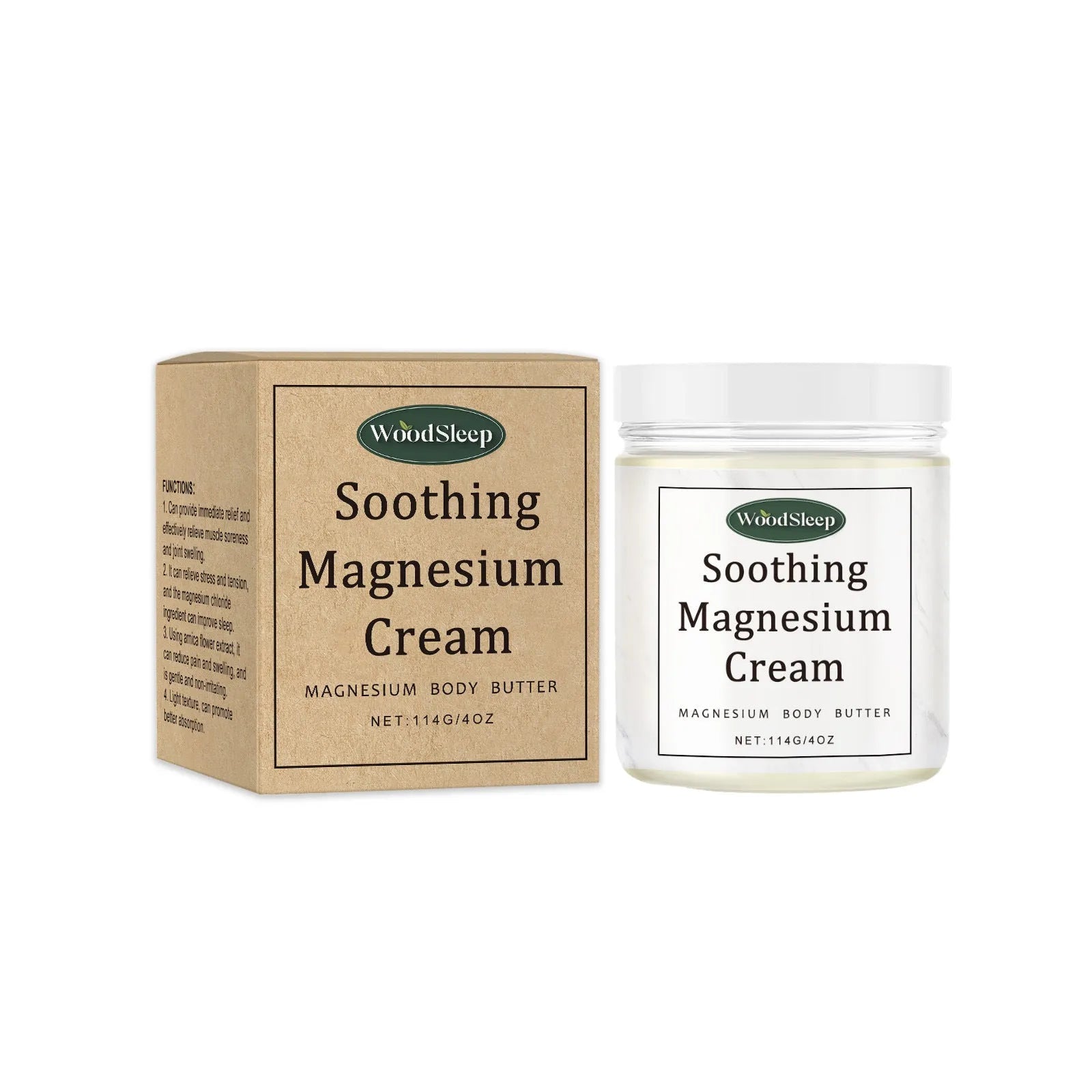 114g jar of magnesium cream for post-exercise body care
