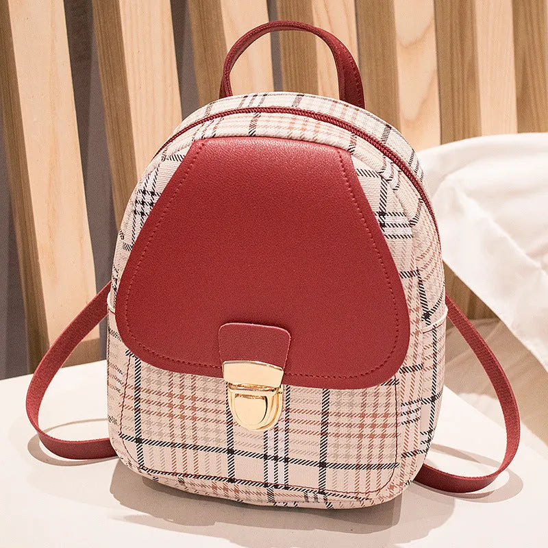 PU leather one shoulder diagonal phone bag in multiple colours showing crossbody wear
