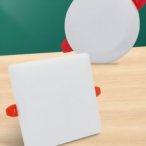 Ultra-thin aluminium LED panel light fitting in Circle and Square shape options