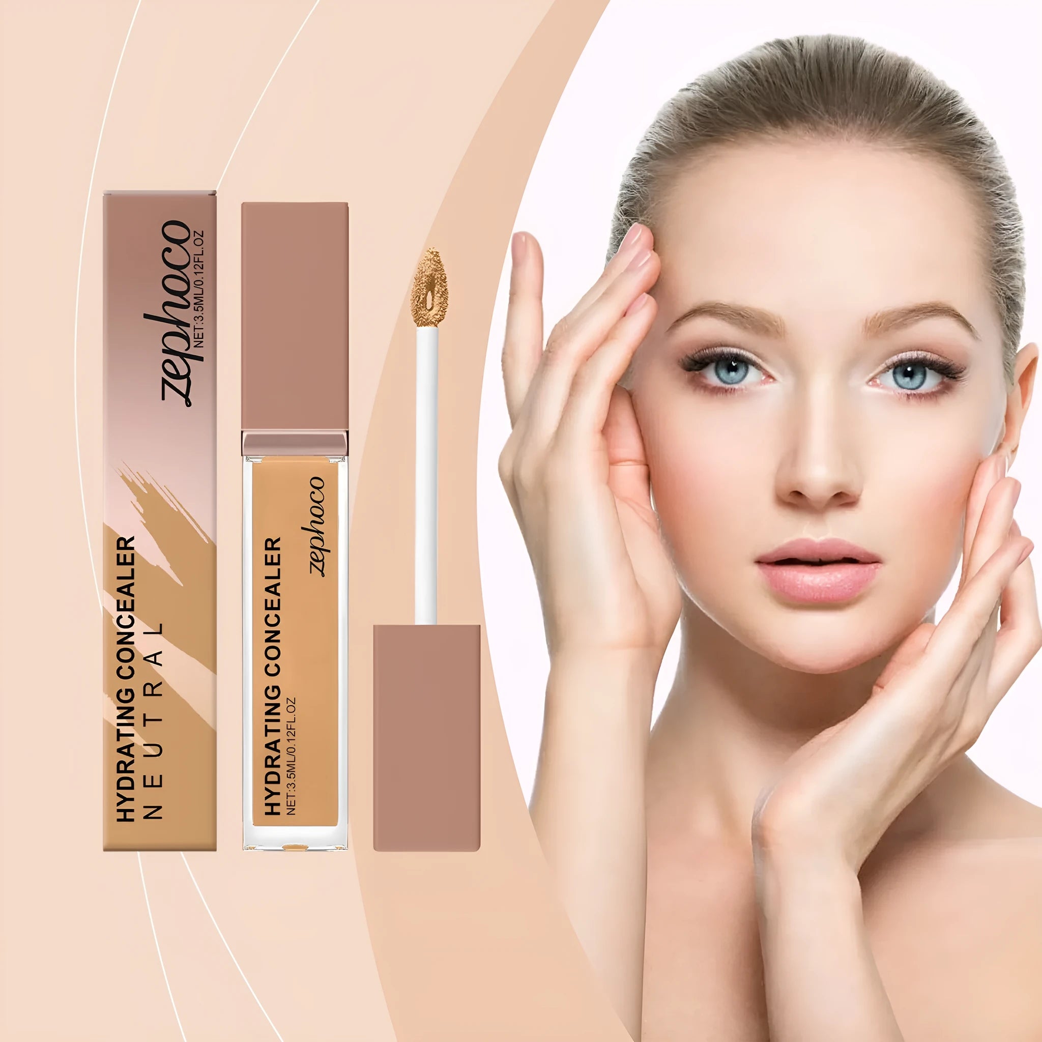 Tube of 3.5ml medium skin liquid foundation concealer from a beauty series.