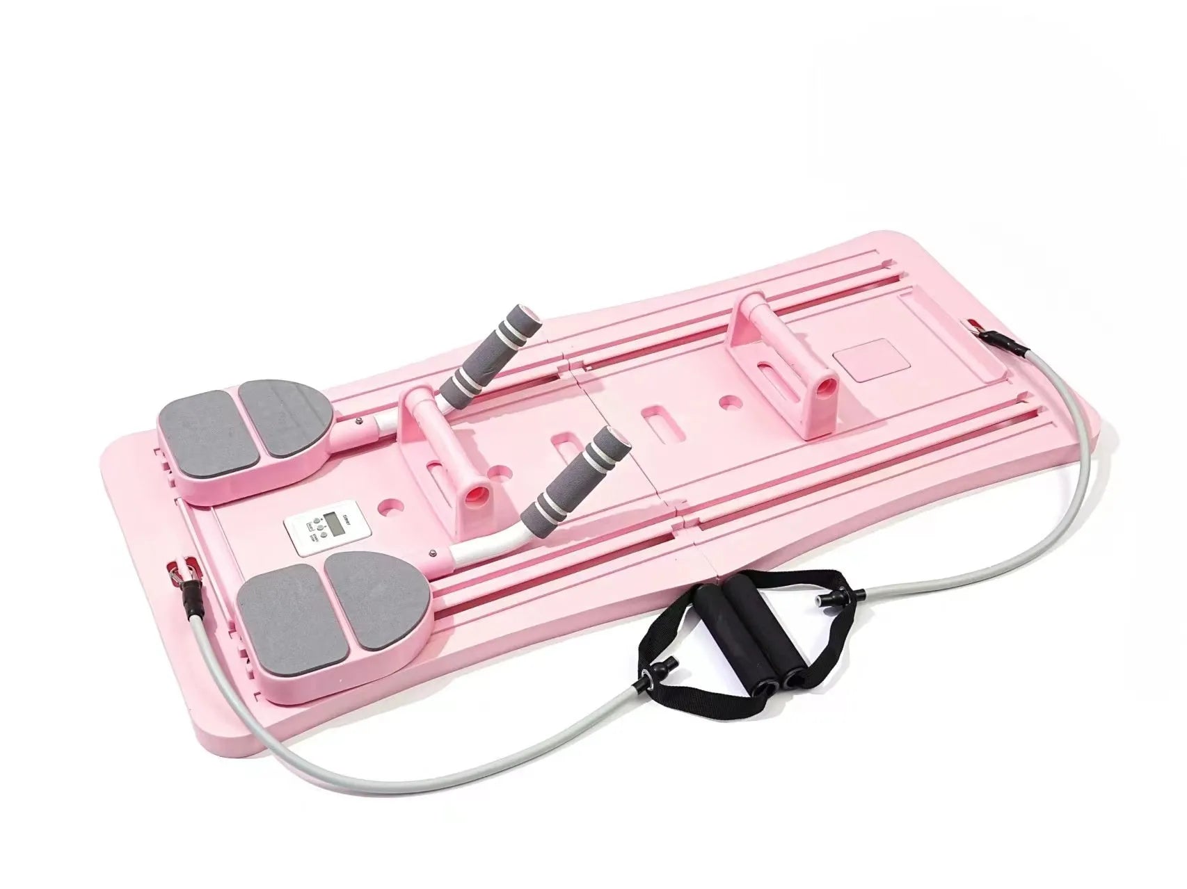Foldable PP plastic flat support trainer belly panel for abdominal workouts in purple colour
