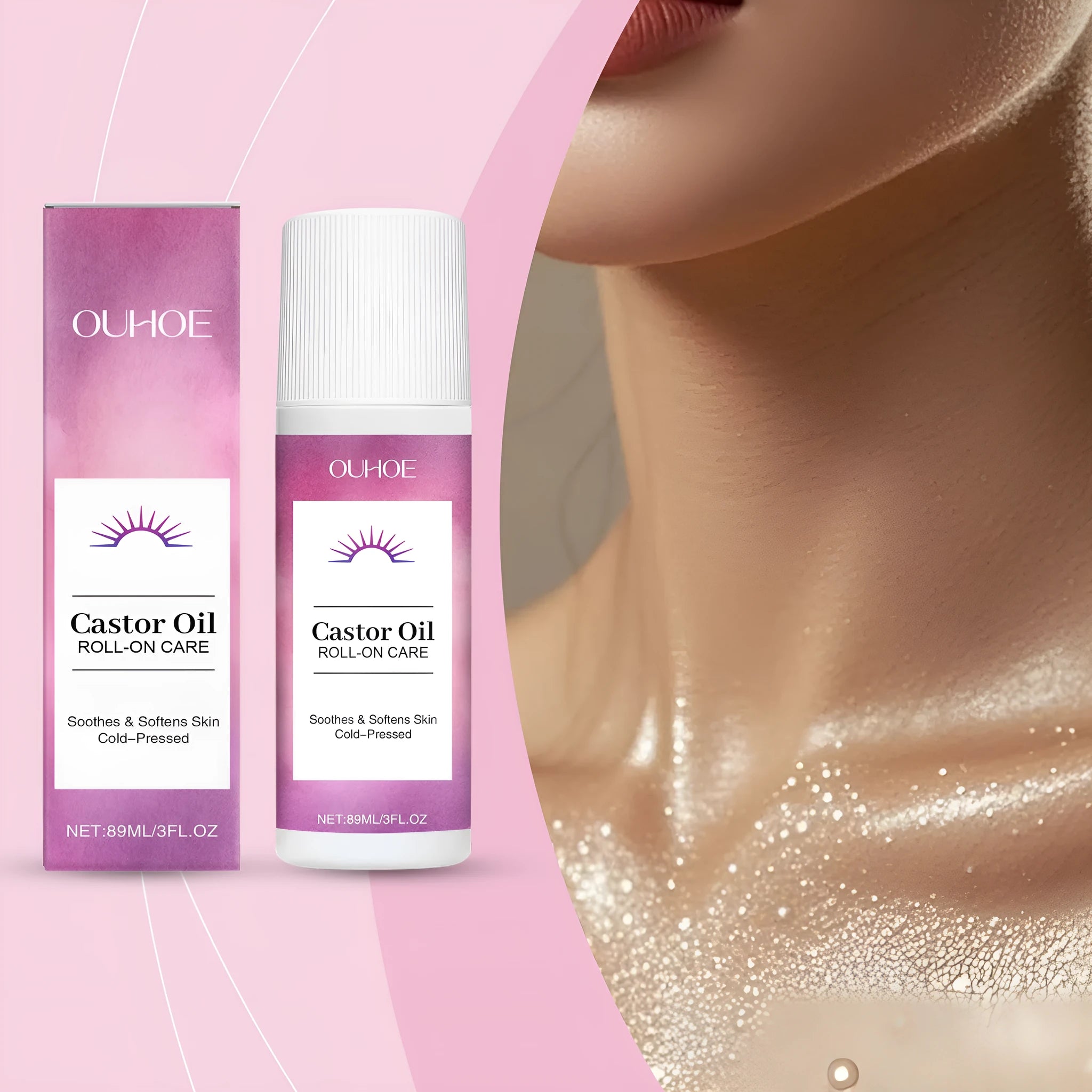 89ml skin moisturising ball treatment oil bottle for body care with essential care oil formulation