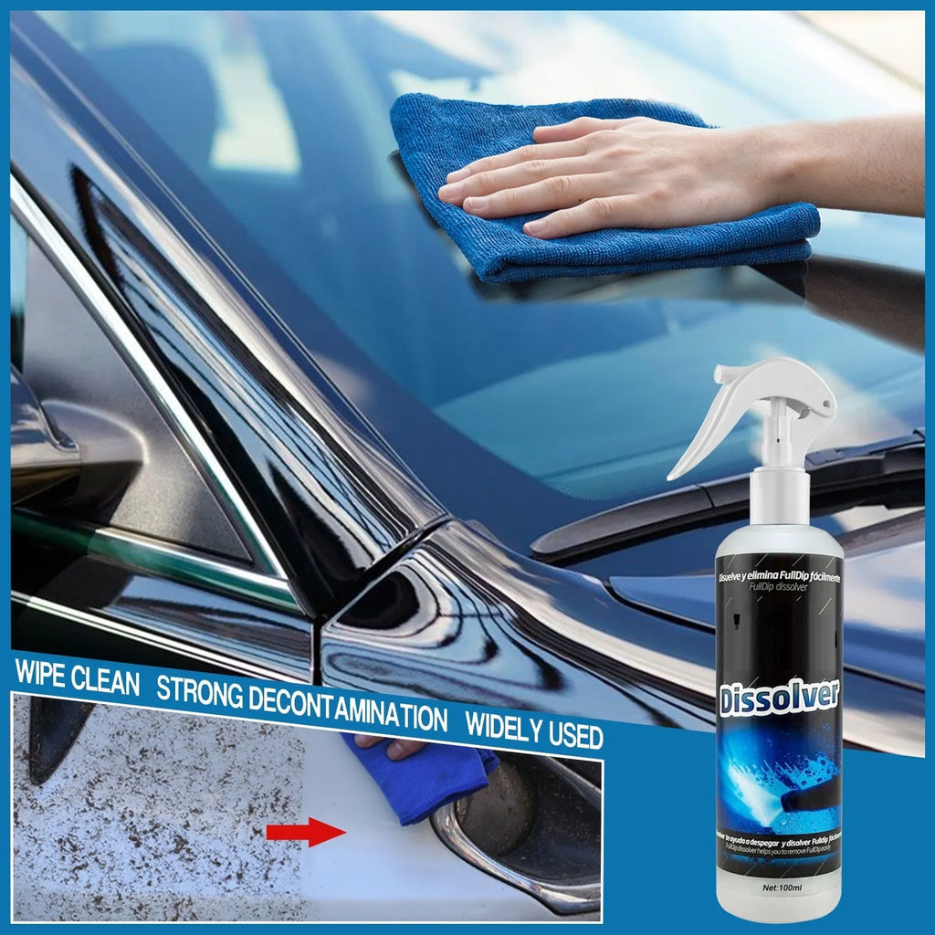 100ml bottle of water-based car foam cleaning agent for paint and interior seats.